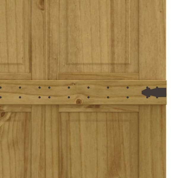 vidaXL skydedør CORONA 80x210 cm massivt fyrretræ