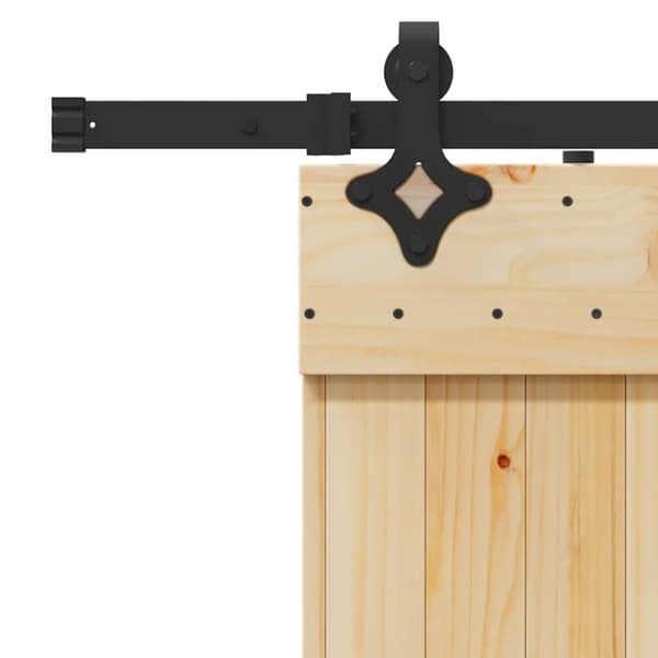 vidaXL skydedør med monteringssæt 70x210 cm massivt fyrretræ