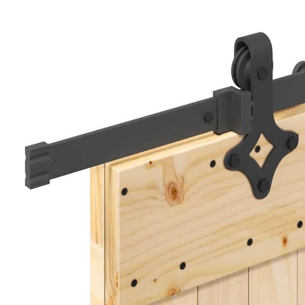 vidaXL skydedør med monteringssæt 95x210 cm massivt fyrretræ