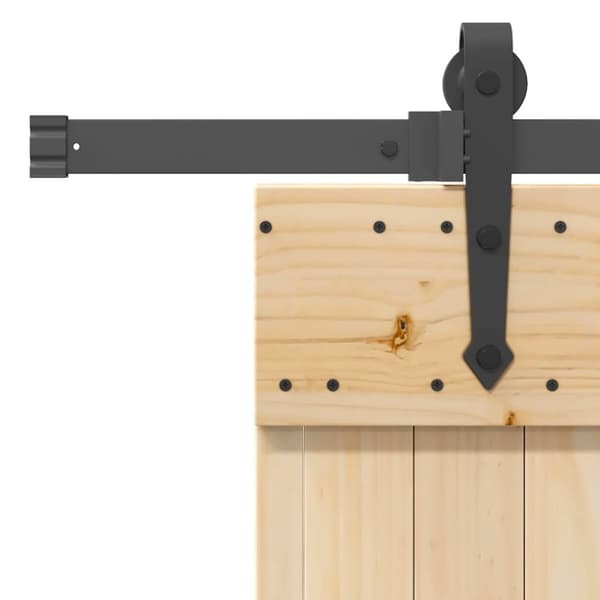 vidaXL Skyvedør med monteringstilbehør 80x210 cm heltre furu