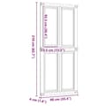 Pikkukuva 10 / 10: vidaXL Navetan ovi CORONA 90x210 cm Massiivipuu mänty