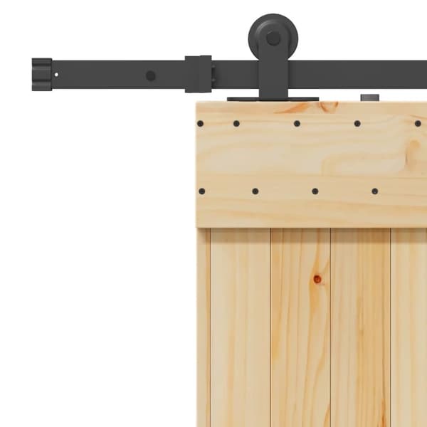 vidaXL skydedør med monteringssæt 100x210 cm massivt fyrretræ