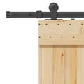 Miniatyrbilde 6 av 8: vidaXL Skyvedør med monteringstilbehør 70x210 cm heltre furu