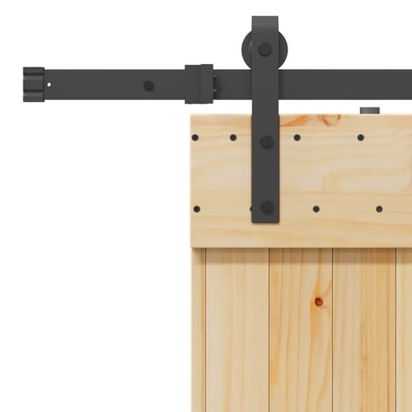 vidaXL skydedør med monteringssæt 70x210 cm massivt fyrretræ