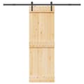 Miniatyrbillede 1 af 8: vidaXL skydedør med monteringssæt 70x210 cm massivt fyrretræ
