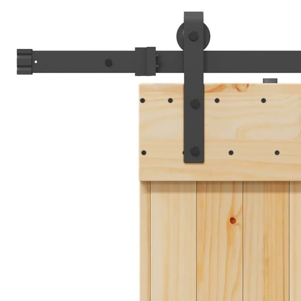 vidaXL skydedør med monteringssæt 70x210 cm massivt fyrretræ