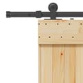 Miniatyrbillede 6 af 8: vidaXL skydedør med monteringssæt 90x210 cm massivt fyrretræ