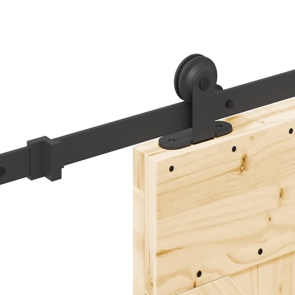 vidaXL Liukuovi asennustarvikkeineen 95x210 cm täysi mänty
