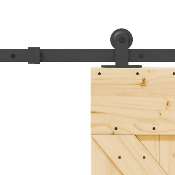 vidaXL Liukuovi asennustarvikkeineen 95x210 cm täysi mänty