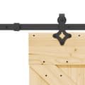 Miniatyrbillede 6 af 8: vidaXL skydedør med monteringssæt 70x210 cm massivt fyrretræ