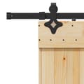 Miniatyrbilde 6 av 8: vidaXL Skyvedør med monteringstilbehør 70x210 cm heltre furu