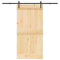 Pikkukuva 1 / 8: vidaXL Liukuovi asennustarvikkeineen 100x210 cm täysi mänty