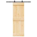 Pikkukuva 1 / 8: vidaXL Liukuovi asennustarvikkeineen 70x210 cm täysi mänty