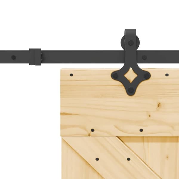 vidaXL Liukuovi asennustarvikkeineen 85x210 cm täysi mänty