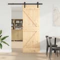 Pikkukuva 2 / 8: vidaXL Liukuovi asennustarvikkeineen 70x210 cm täysi mänty