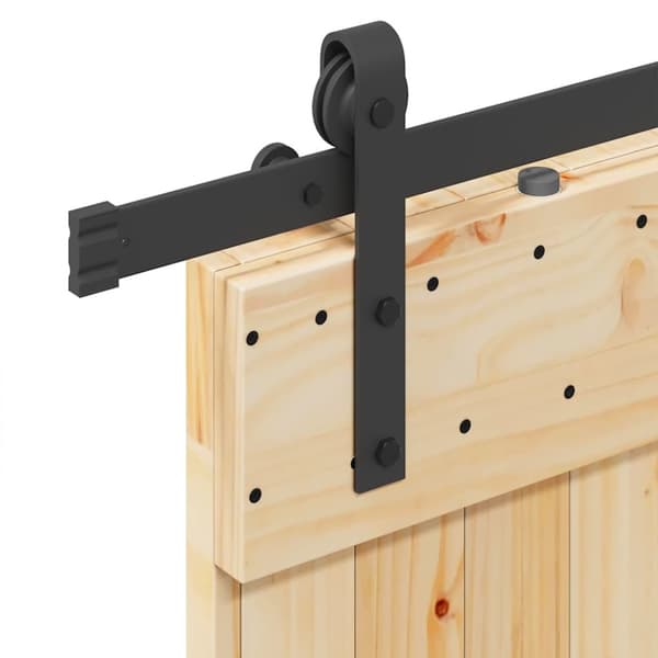vidaXL Liukuovi asennustarvikkeineen 80x210 cm täysi mänty