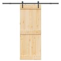 Pikkukuva 1 / 8: vidaXL Liukuovi asennustarvikkeineen 80x210 cm täysi mänty
