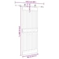Pikkukuva 8 / 8: vidaXL Liukuovi asennustarvikkeineen 80x210 cm täysi mänty