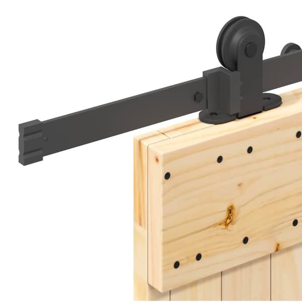 vidaXL Liukuovi asennustarvikkeineen 100x210 cm täysi mänty