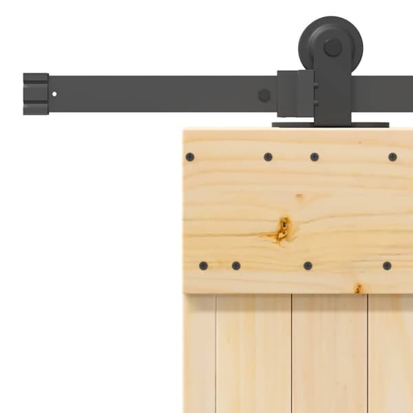 vidaXL Liukuovi asennustarvikkeineen 90x210 cm täysi mänty