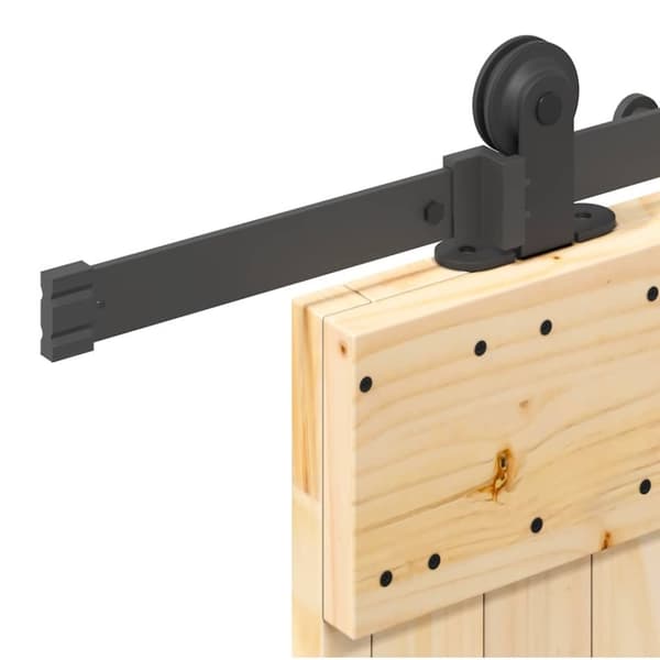 vidaXL Skyvedør med monteringstilbehør 80x210 cm heltre furu