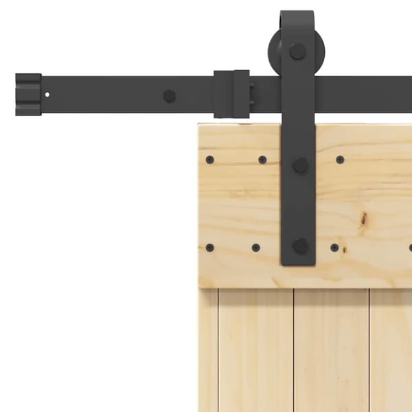 vidaXL skydedør med monteringssæt 95x210 cm massivt fyrretræ