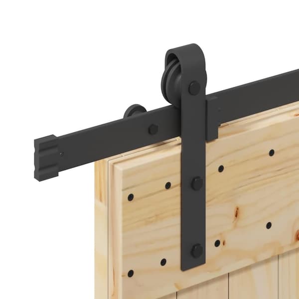 vidaXL skydedør med monteringssæt 80x210 cm massivt fyrretræ