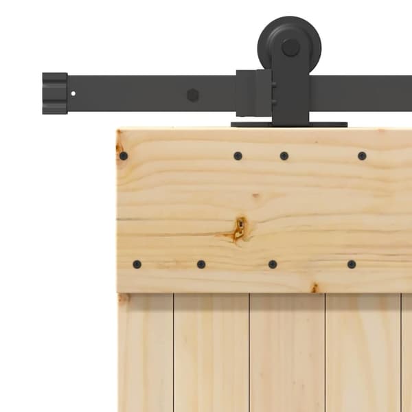 vidaXL Skyvedør med monteringstilbehør 80x210 cm heltre furu