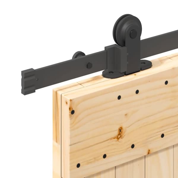 vidaXL Skyvedør med monteringstilbehør 80x210 cm heltre furu