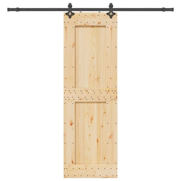 vidaXL Skyvedør med monteringstilbehør 70x210 cm heltre furu