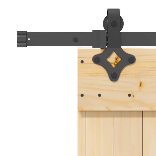 vidaXL skydedør med monteringssæt 85x210 cm massivt fyrretræ