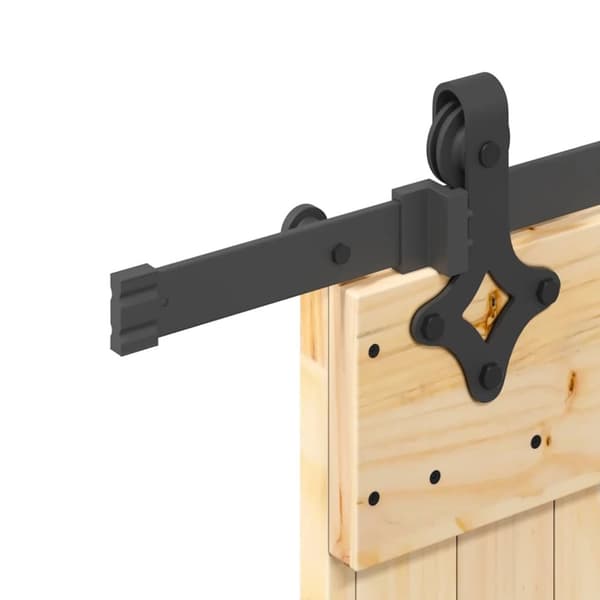 vidaXL skydedør med monteringssæt 85x210 cm massivt fyrretræ