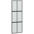 Pikkukuva 6 / 10: vidaXL liukuovi laitteistosarjalla musta 90x205 cm karkaistu lasi