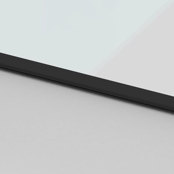 vidaXL Skjutdörr med beslagssats svart 90x205 cm härdat glas