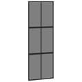 Miniatyrbild 6 av 10: vidaXL Skjutdörr med beslag svart 76x205 cm härdat glas