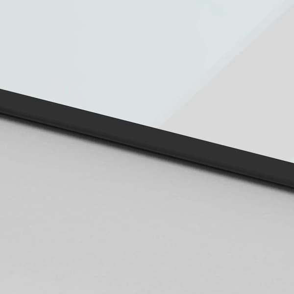 vidaXL Skjutdörr med beslagssats svart 90x205 cm härdat glas