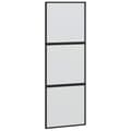 Miniatyrbilde 6 av 10: vidaXL Skyvedør med monteringssett svart 76x205 cm herdet glass