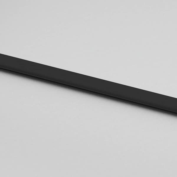 vidaXL Skjutdörr med beslagssats svart 90x205 cm härdat glas