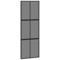 Miniatyrbild 6 av 10: vidaXL Skjutdörr med beslag svart 76x205 cm härdat glas