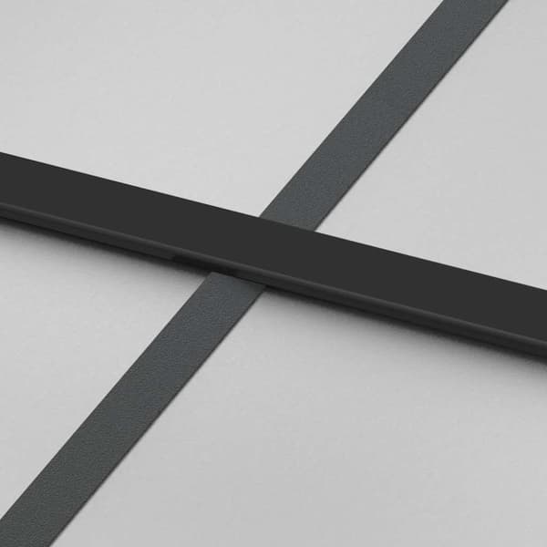 vidaXL Skjutdörr med beslag svart 102,5x205 cm härdat glas