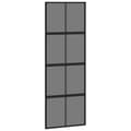 Miniatyrbild 6 av 10: vidaXL Skjutdörr med beslag svart 76x205 cm härdat glas