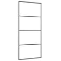 Miniatyrbillede 6 af 10: vidaXL skydedør med hardwaresæt 90x205 cm ESG glas sort