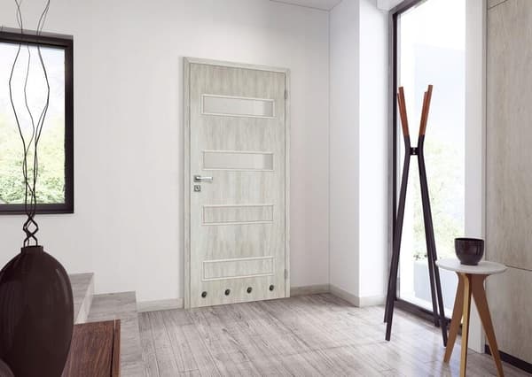Höger innerdörr silver ek milano 70cm