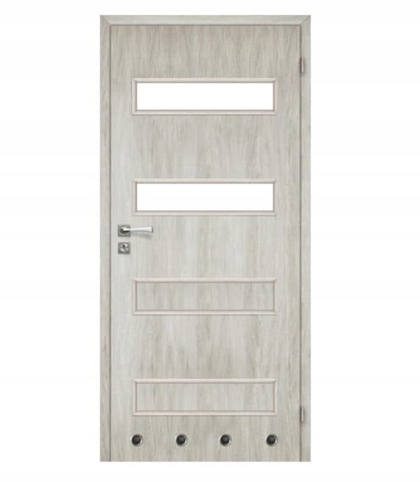 Höger innerdörr silver ek milano 70cm