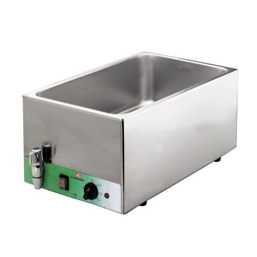 Electric Bain Marie i rostfritt stål Gastronorm 1/1 - LACOR - 220-240V - 1200W - 24L - Grå
