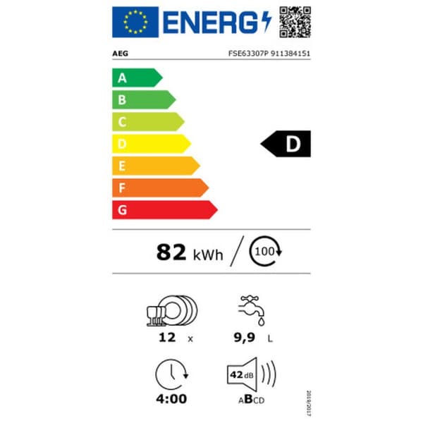 Diskmaskin AEG FSE63307P 54,7 cm