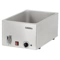 Miniatyrbild 4 av 4: Bain Marie rostfritt stål GN 1/1 med avloppskran - Casselin - 1200 Watt - Grå