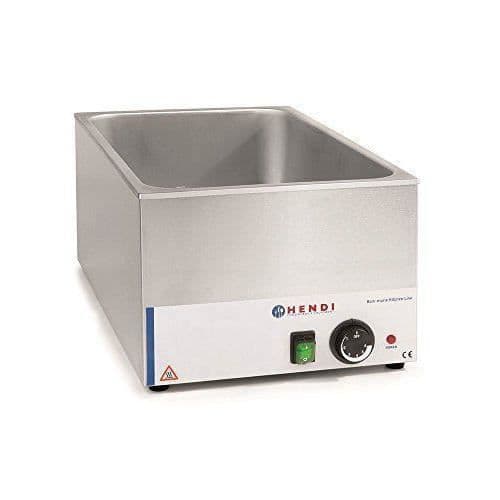 Bain de Marie HENDI - höjd 250mm - Grå - Kitchen Line - GN 1/1 - Rostfritt stål