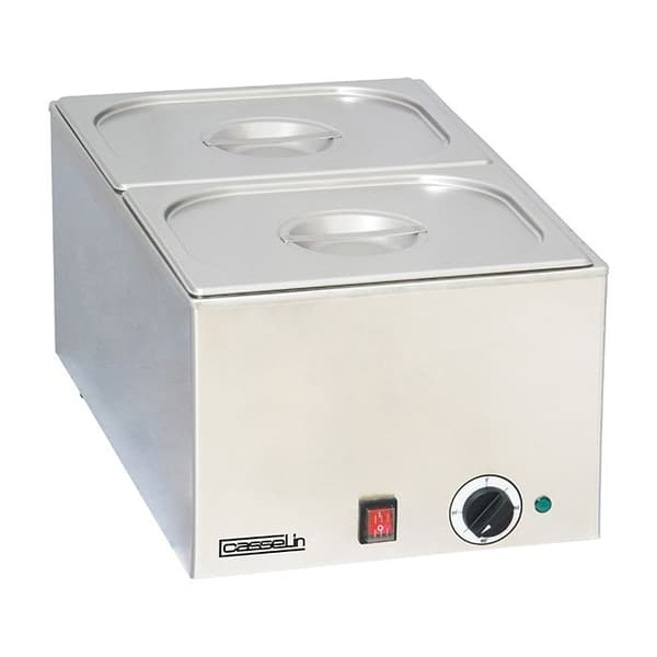 Bain Marie - Casselin - 2 GN 1/2 behållare - Rostfritt stål - 1200 Watt