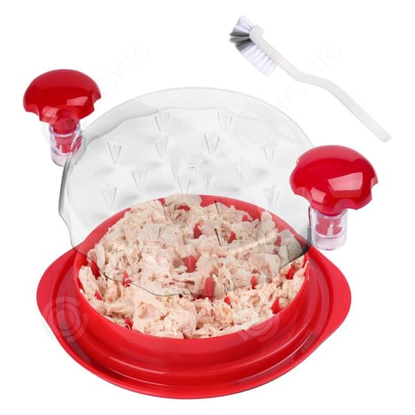 INN Kycklingförstörare 25x25x8,5 cm röd kycklingförstörare Kycklingförstörare Verktyg Köttförstörare Vian